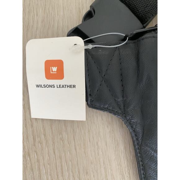 Vtg Wilsons Leather Black Leather Fanny Pack 90’s Streetwear Dadcore - Picture 4 of 10